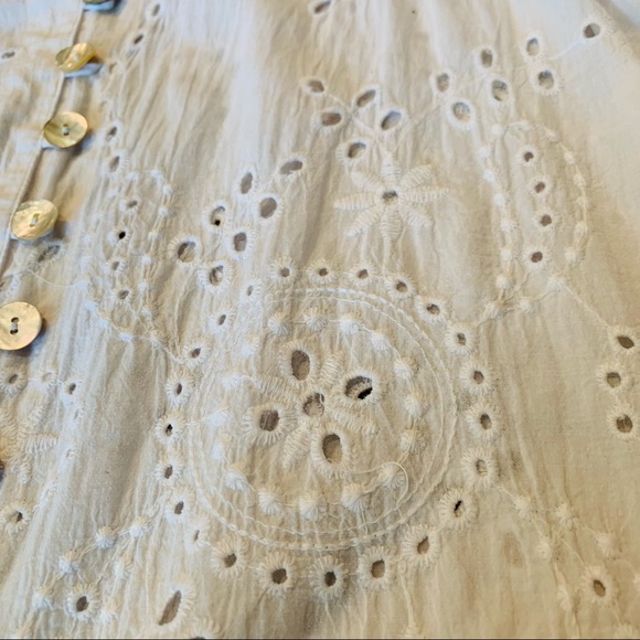 ADDITIONS by CHICO‘S White Eyelet Blouse - Picture 5 of 10
